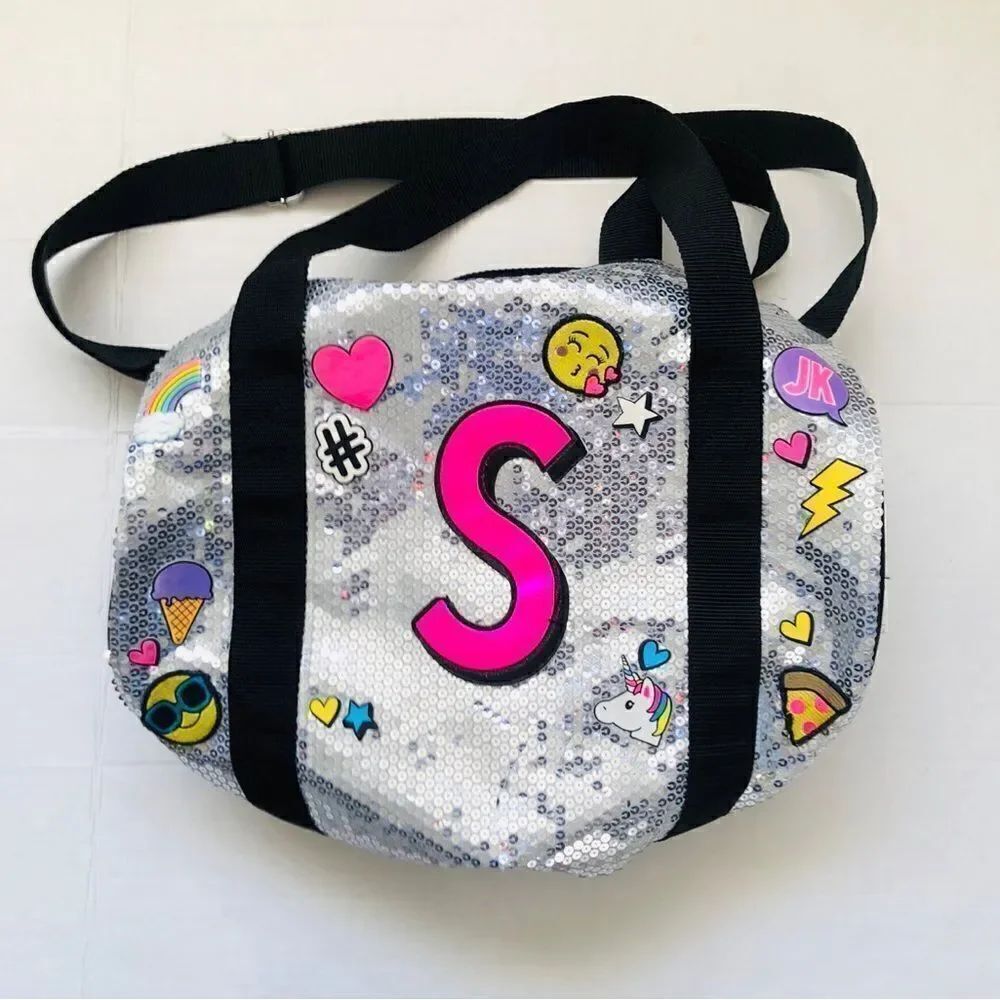 Justice S sequin duffle bag IN excellent condition